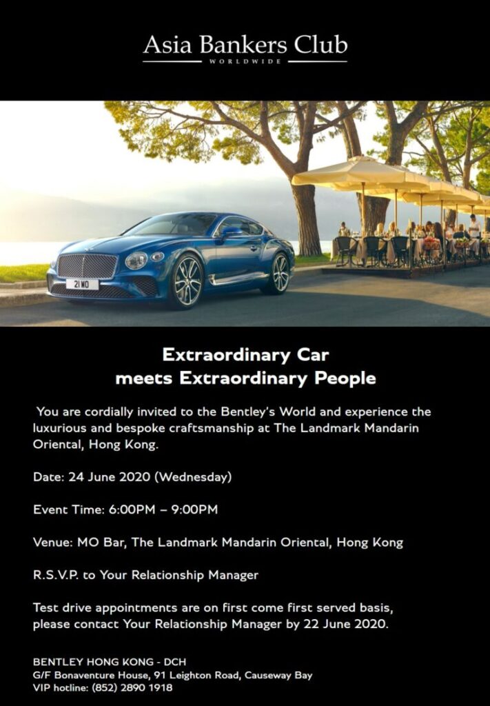 Bentley Hong Kong – Extraordinary Car meets Extraordinary People