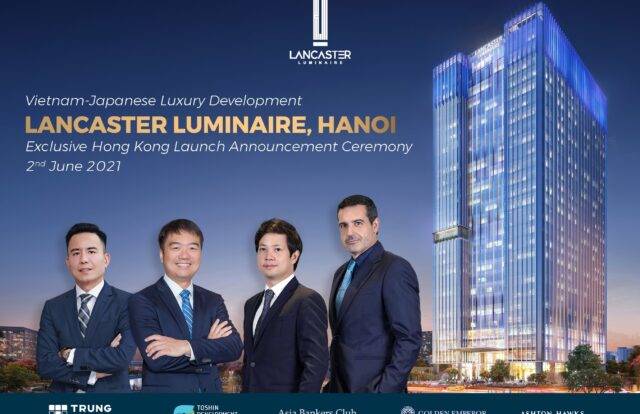 Press Release - Lancaster Luminare by Trung Thuy Group & Takashimaya Subsidary Toshin Development to launch in Hong Kong on 02/06/2021