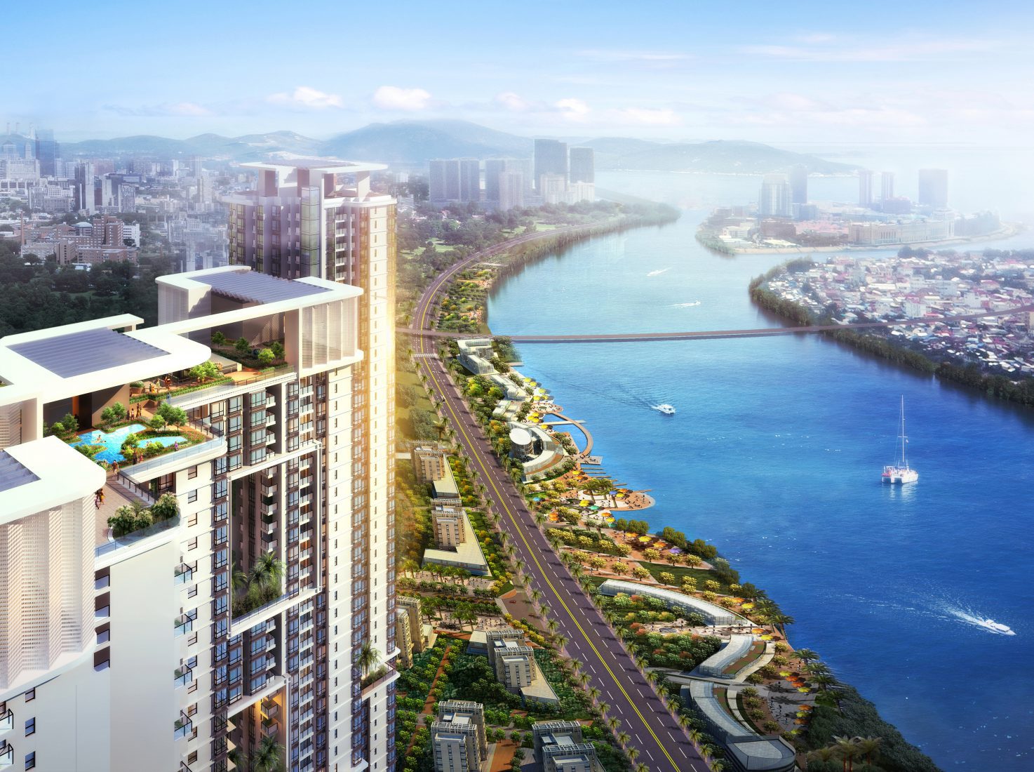 Urban Village Exterior River View
