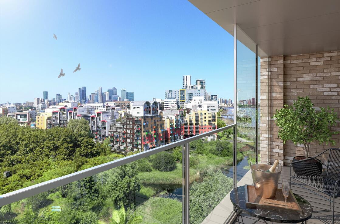 Greenwich Millennium Village London balcony