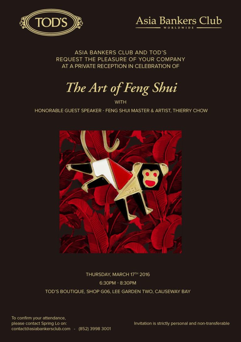 Featured Event - THE ART OF FENG SHUI WITH TOD’S