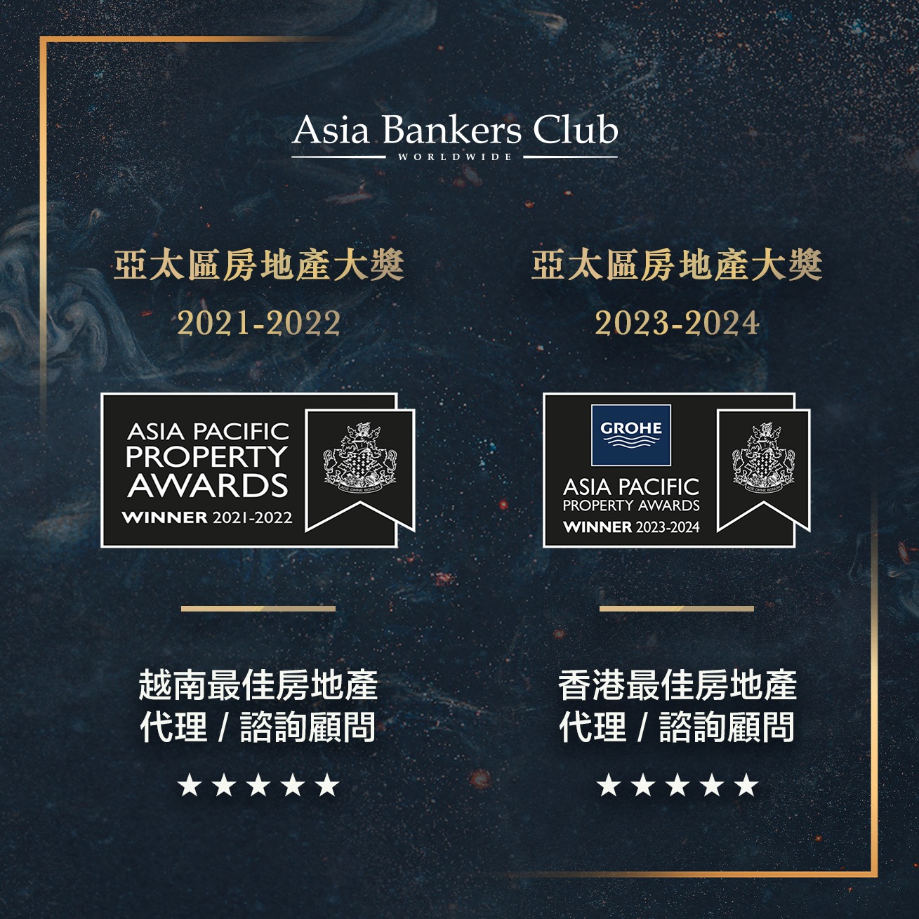 Asia Bankers Club Best Property Agency / Consultancy for both Vietnam and Hong Kong