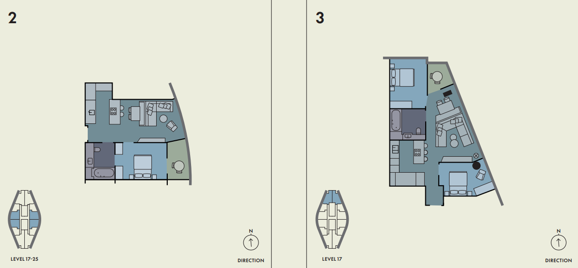 1-Bed & 2-Bed
