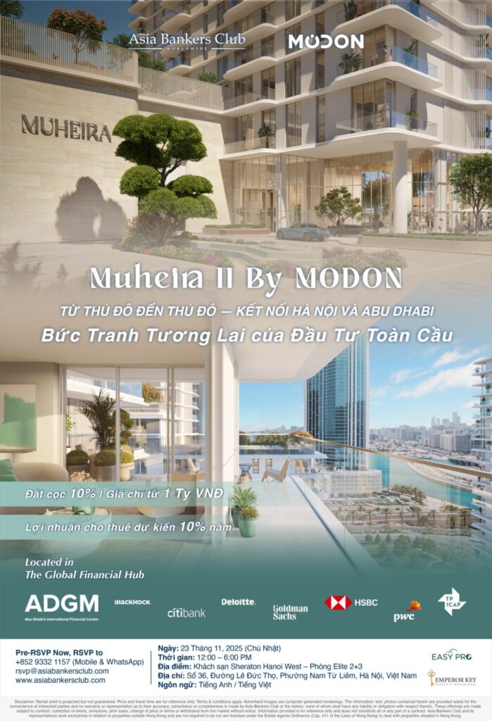 Sự kiện Giới thiệu Độc quyền tại Việt Nam 2025: Muheira II by Modon | Khám phá Biểu tượng mới của Abu Dhabi