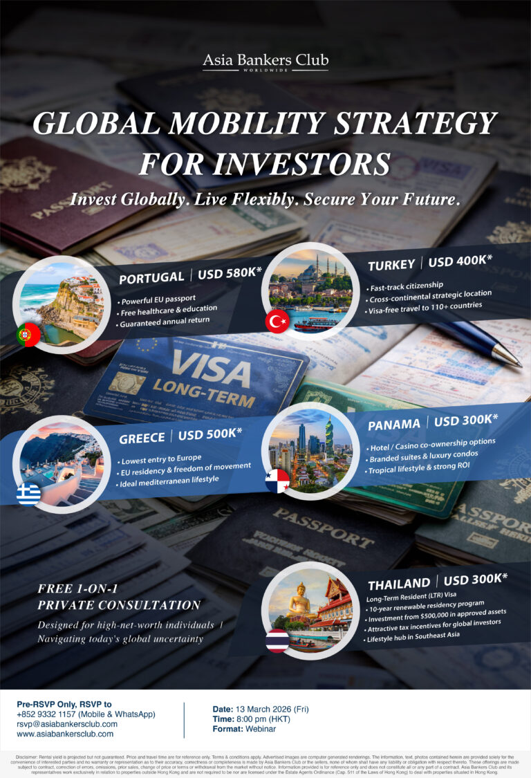 Featured Event - [Live Webinar] The New Investor Playbook: Global Mobility & Second Residency